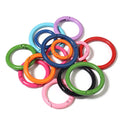 Painted Metal Spring Gate O Ring Openable Keyring Leather Bag Belt Strap Buckle Dog Chain Snap Clasp Clip Trigger Luggage