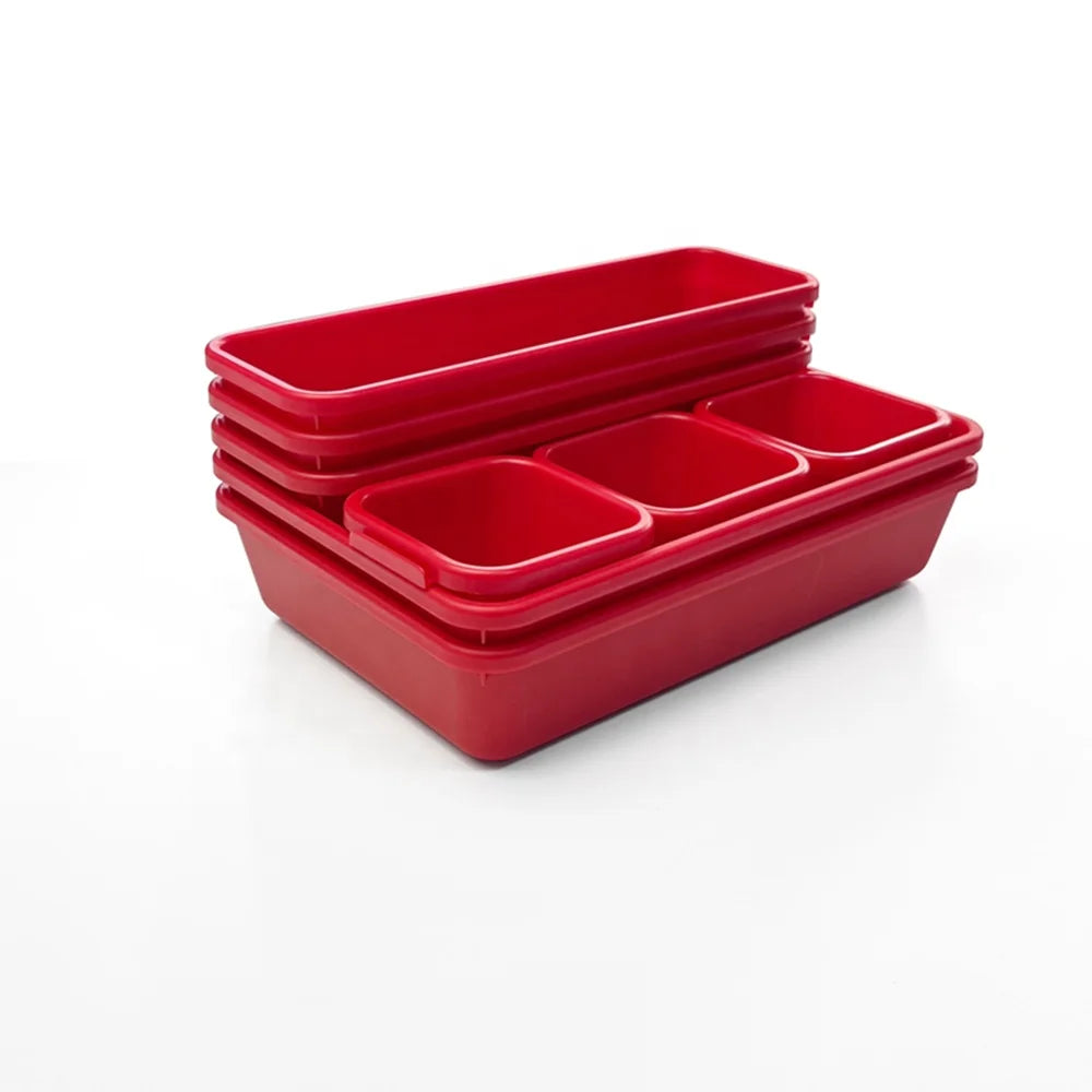 Factory Wholesale 3 Size Splicing Plastic Tools Cosmetics Drawer Storage Organizer Office Supplies Drawer Organizer
