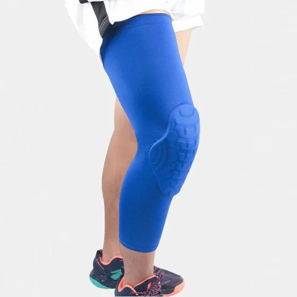 Knee Pads EVA Padded Long Leg Sleeve Compression Knee Braces for Basketball Sports