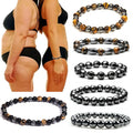 Wholesale 68mm Natural Stone for Men Women Unisex Charm Energy Obsidian Hematite Tiger Eye Black Agate Crystal Beads Bracelet MegaBDM