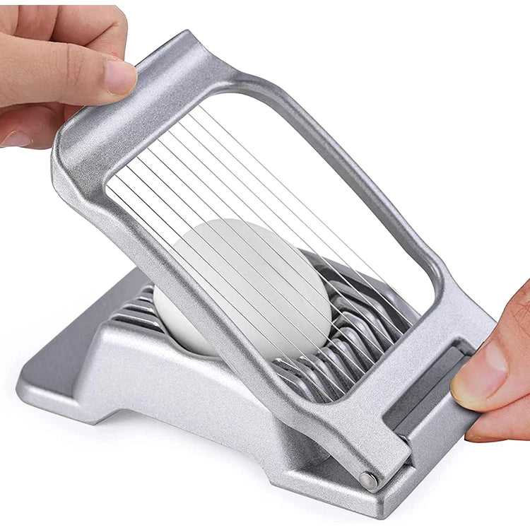 Multipurpose Aluminum Alloy Egg Slicer Stainless Steel Wire Egg Slicer Quality Metal Egg Cutter