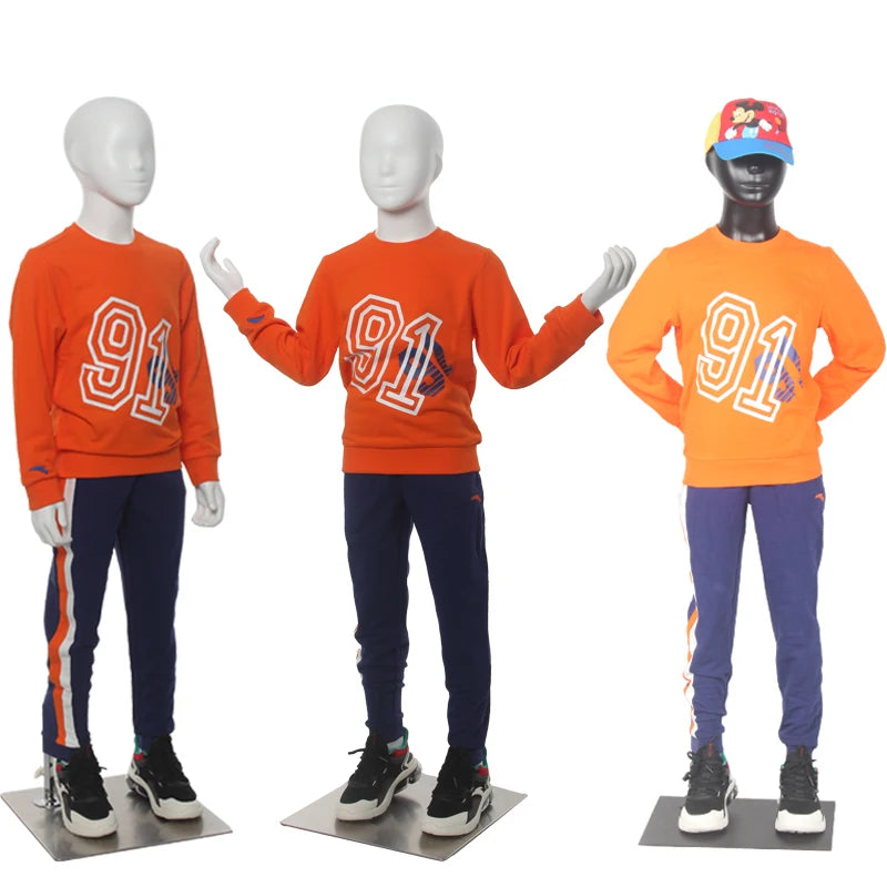 Fiberglass Boys Full-Body Stand Child Teenage Mannequin