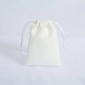 High Quality 7*9cm White Silk Jewelry Gift Drawstring Bag New Design Dense Satin Velvet Pouch Packaging Elegant and Elegant