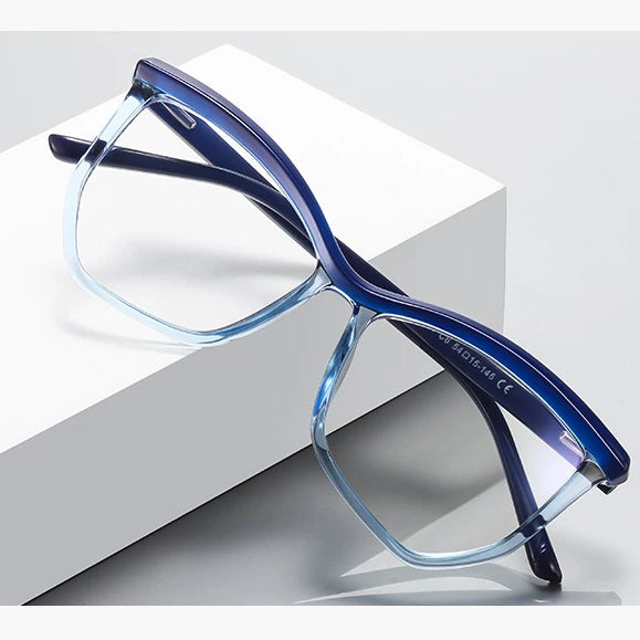 Women Eyeglasses With Fashionable Asian Trendy Anti Blue Light Optical Frame Frames Lenses for Men and Woman Tr90 Sunglasses