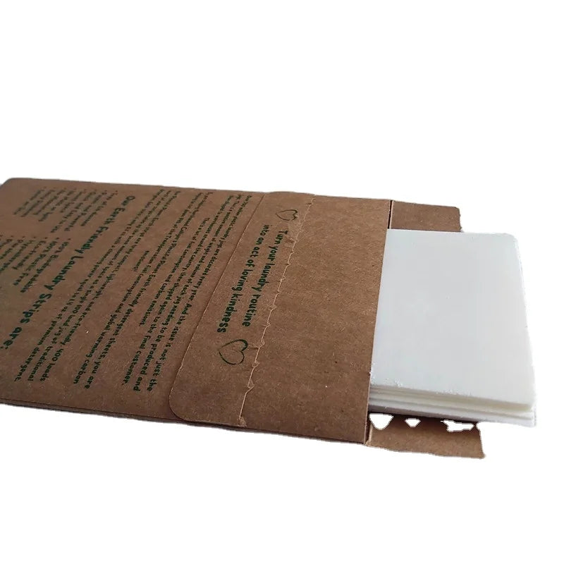 Natural Lavender & Lemon Fragrance Eco-Friendly Disposable Plant Enzyme Laundry Detergent Sheets Solid for Apparel Use