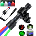 White Red Green Blue 4 Light Sources Magnetic Waterproof Aluminum Alloy 1000+ Lumens 300-400M Beam Rechargeable USB Type-C