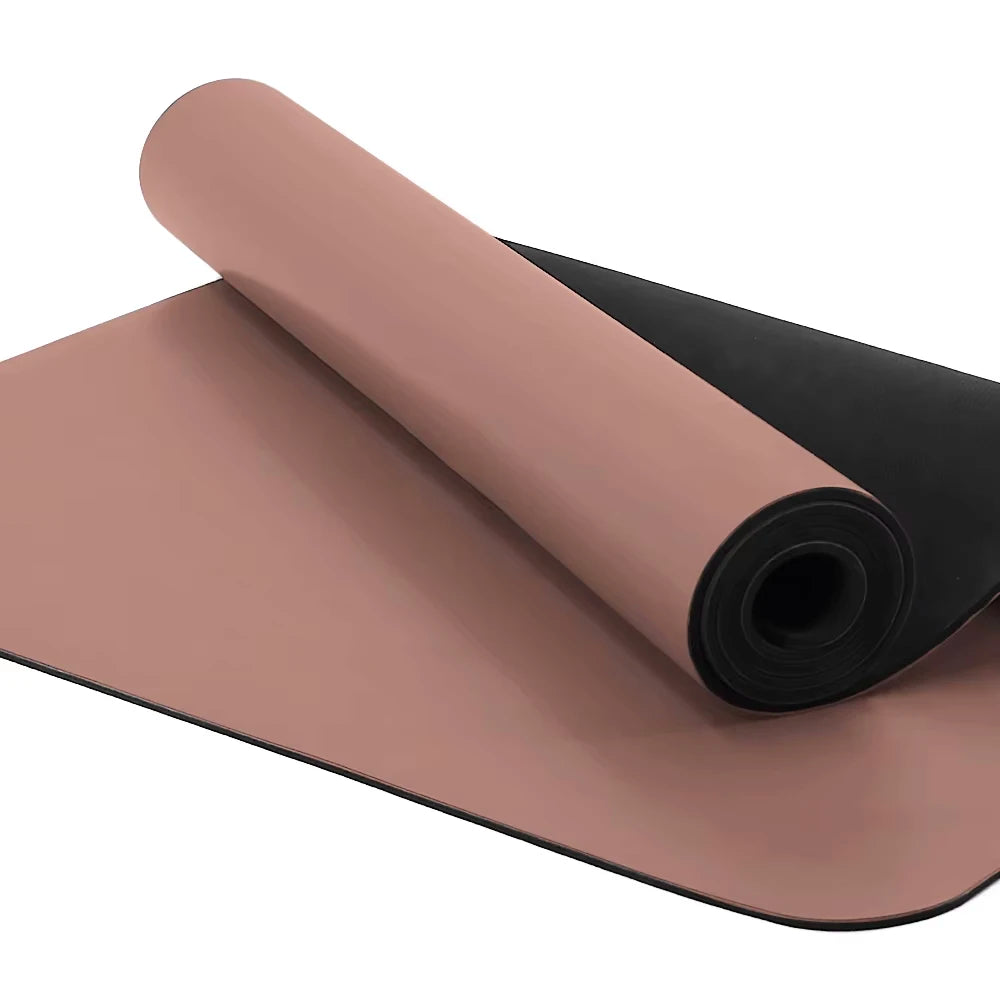 Durable Anti-Slip Sweat-Absorbing 6mm PU Rubber Yoga Mat Carrying Strap Folding Design Customizable Color/Logo for Yoga Pilates