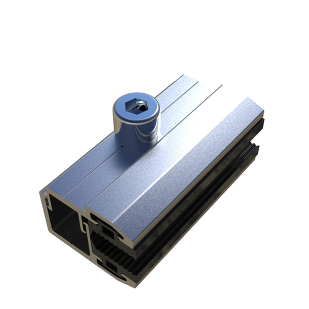 Solar Mounts EU Warehouse Aluminum Roof Mounting Frameless End Clamp