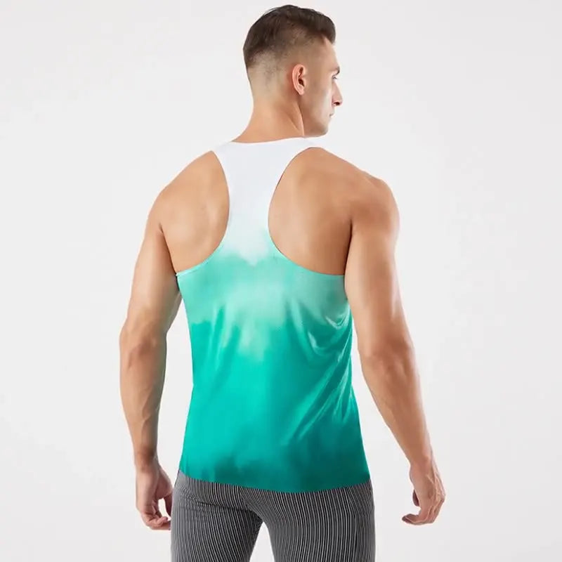 Men's Bodybuilding Jogging Breathable Vest Sleeveless Soft Sports Fitness Exercise Vest Outdoor Vest