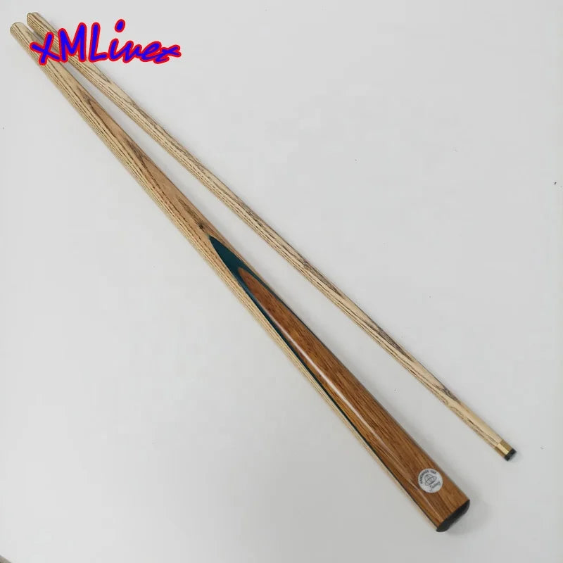 Xmlivet Handmade Inlay Points Snooker Cues 1/2 Split Brass Joint in 9.5mm-10mm Tips Ash Wood Pool Cue Sticks Accessories