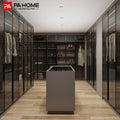PA Modern Designs Black Bedroom Almirah Closet Furniture Storage Cabinet Glass Wardrobe