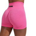 Wholesale Seamless High Waist Yoga Shorts Butt Lift Crescent Hip Line Workout Shorts