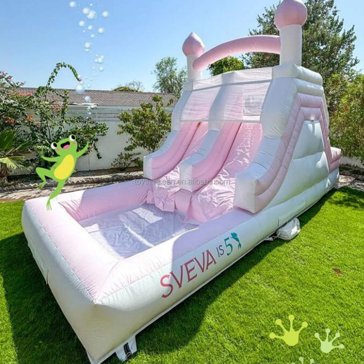 Factory Customized Family Backyard Party Slide Commercial Inflatable Water Slide Kids Slide with Pool