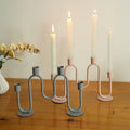 Table Dinner Various Color  Metal Hot Selling Gold Candle Candle Holder Modern Metallic Products Customized Tall Candles