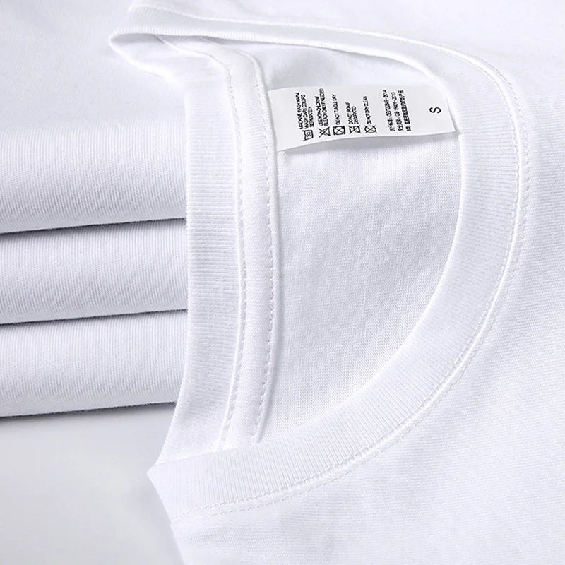 100% Cotton T Shirt Men Crewneck Heavyweight Solid Color Casual Shirt  Custom Logo Cotton Shirts