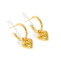 Personalized Fun Earrings Women Girls S925 Sterling Silver Hypoallergenic 18K Gold Plated  Dangle Heart Drop Earring