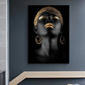 Customize Paintings and Wall Arts Sexy African American Wall Art Decor Canvas Print Figure Portrait Modern Abstract Painting