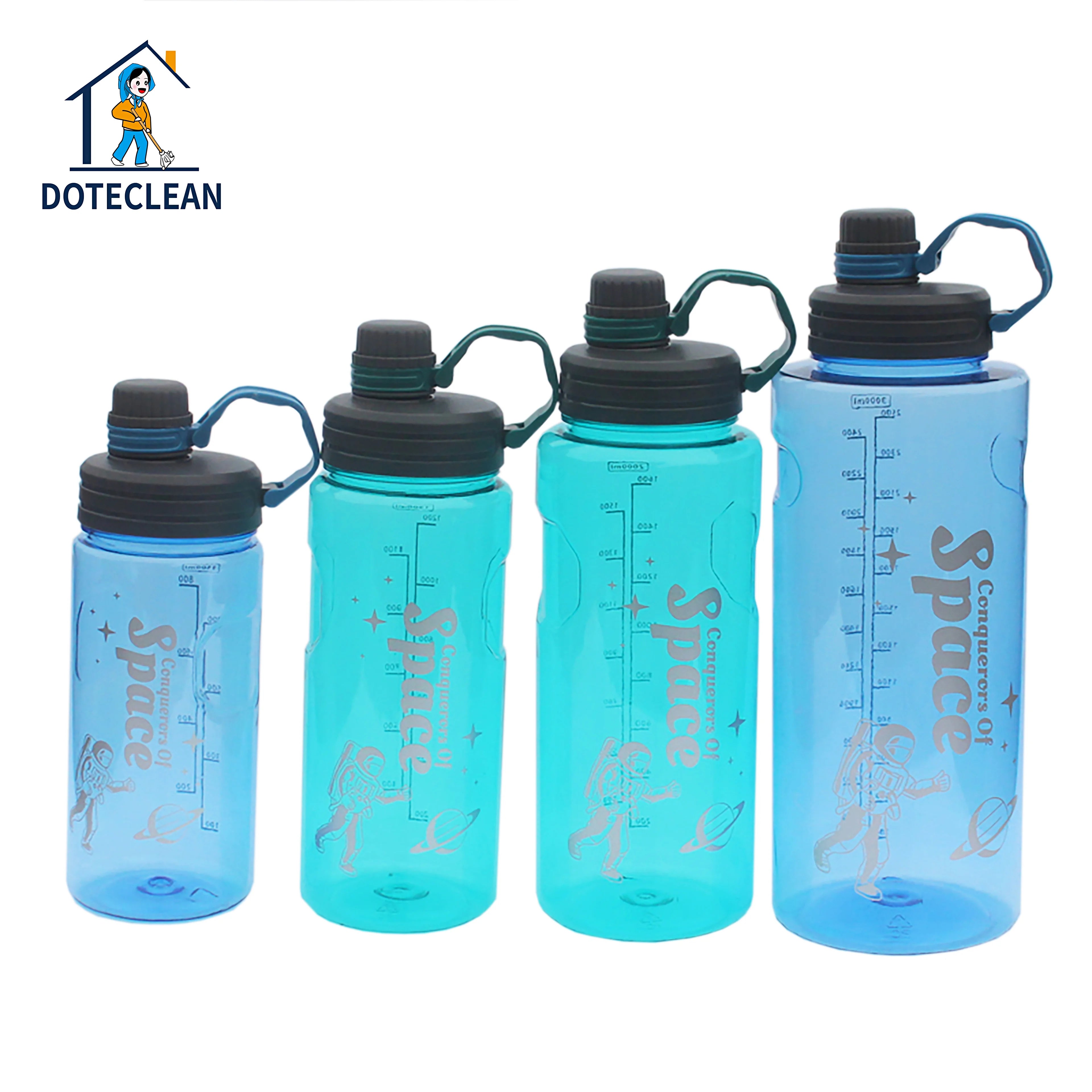 Custom 1100/1500/2000/3000 ml PP Portable Sports Travel Mug Water Bottle with Filter & Rotating Lid for Convenient Drinking