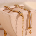 Multilayer Zircon Chain Bracelet Beaded Chain Gold Plated Pulseras Y Brazaletes Waterproof Stainless Steel Jewelry