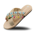 Summer Shoes Indoor Woven Slippers Beach Casual Shoes for Women Girls Straw Sandals Flip Flops