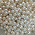 Wholesales DIY BEADS9-10 mm Perfect Round 100% Nature Freshwater Pearl With Half Holenature White Color