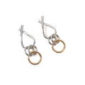 Wholesale Gothic Metal Geometric Earrings for Women Punk Jewelry Female Statement Steel Circles Drop Earring