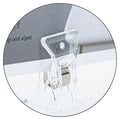 Double Sided Sign Clips Sign Display Mini Clip Clear Rotatable Merchandise Clip Supermarket Promotion Price Holder