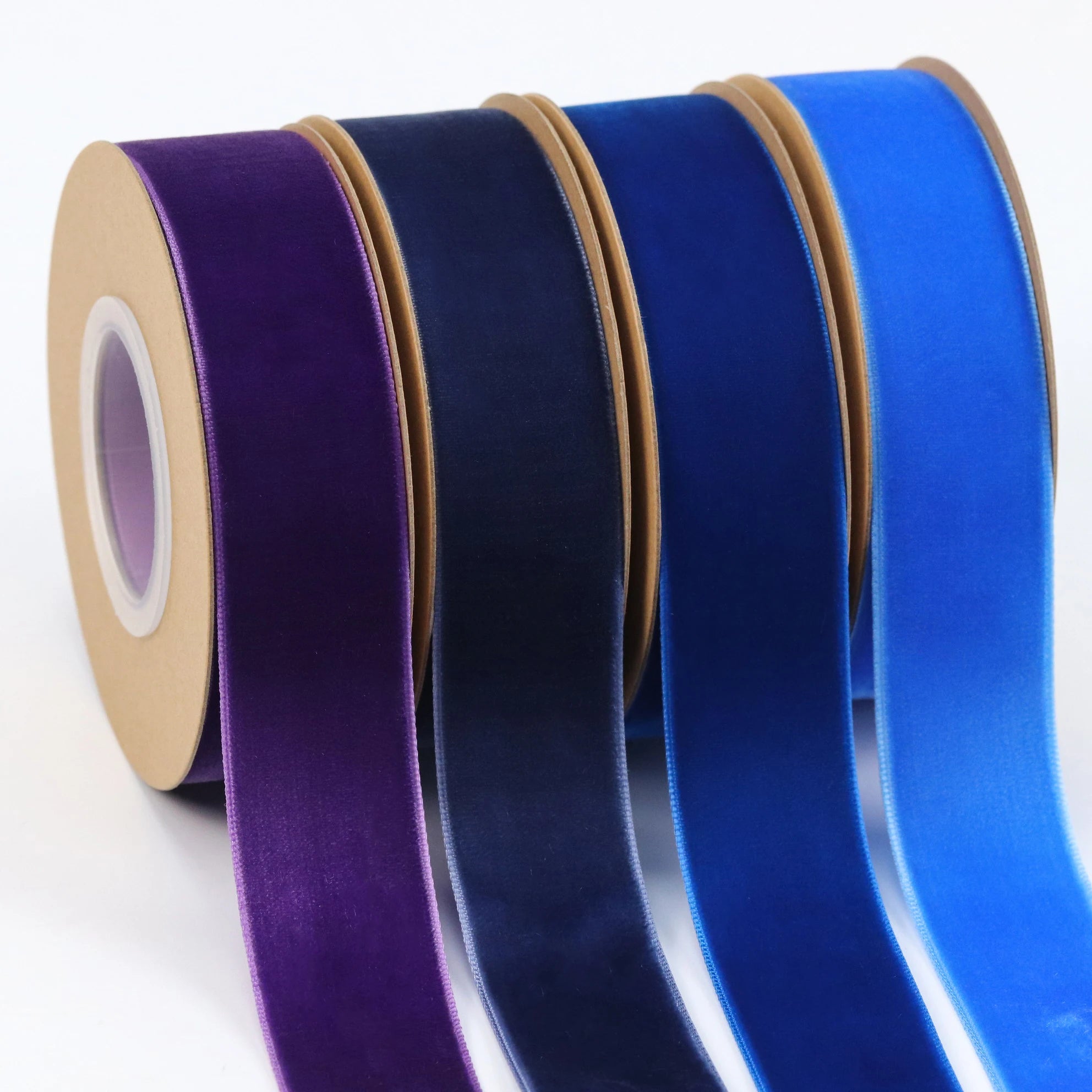 Custom Single Face 3-50MM Velvet Ribbon Roll for Gift Packing