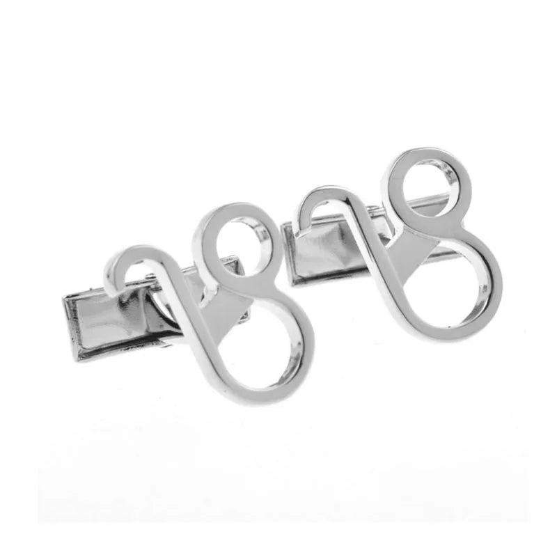Wholesale Silvery Leo Zodiac Sign Novelty Cufflink Custom Men's Suit Shirt Fashion Accessory Wedding Tuxedo Trendy Jewelry Gift