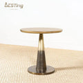 Modern Marble Top Coffee Table Living Room Furniture Gold Metal Sofa Corner Table