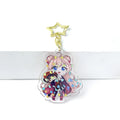 Anime Custom Cute Cartoon Anime Holographic Flash Acrylic Keychain Charm Keychain