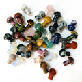 Bulk Wholesale Natural Stone Carved Mushrooms Mini Reiki Healing Quartz Crystal Crafts Gifts Home Decoration