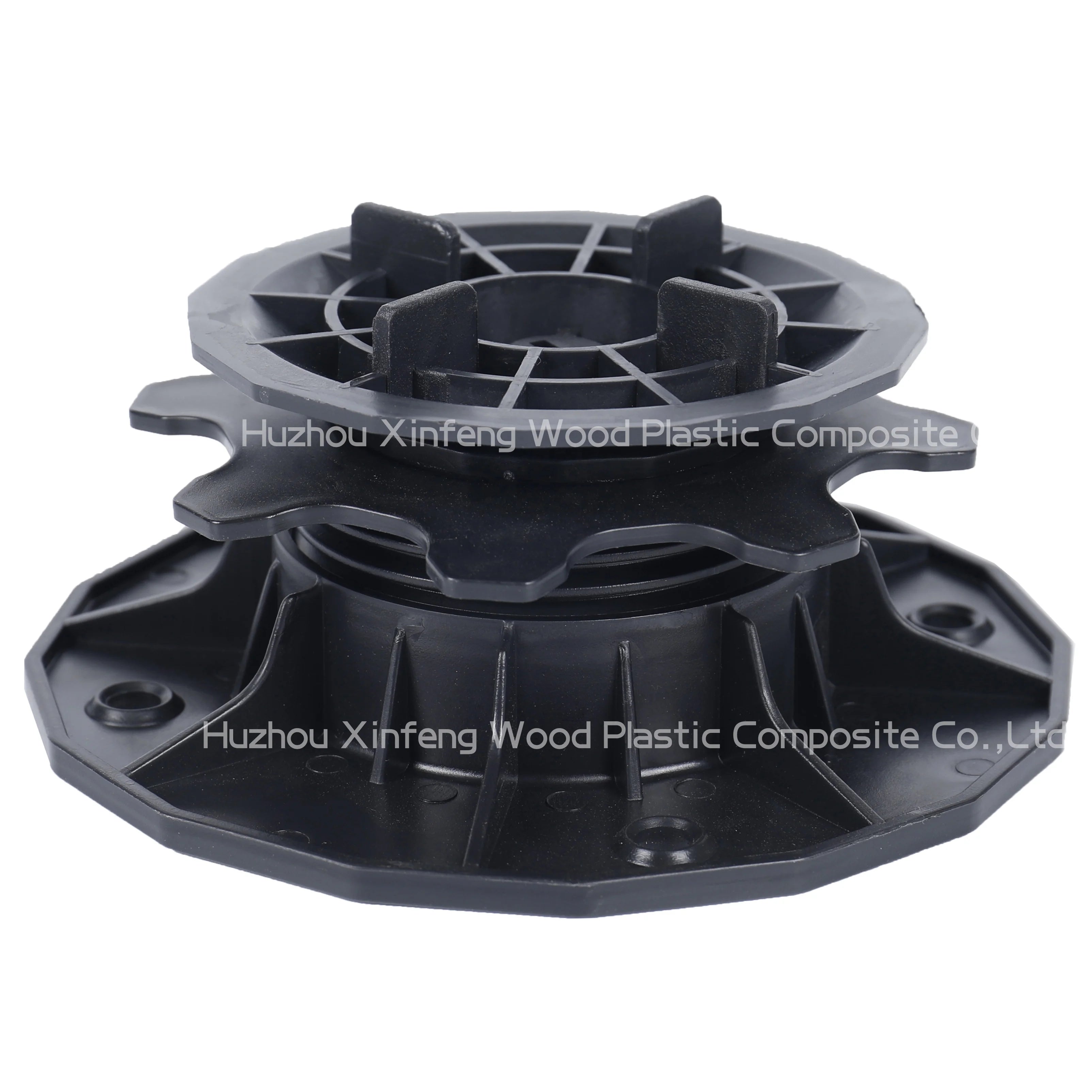 Economic Adjustable Plastic Leg Outdoor Tile Paving Pedestals Flooring Accessory XF-T202D 45-80 mm 5% Slope Adjustable Pedestal