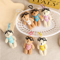 Plush Toys Diving glasses Swimwear Bikini Peluches Teddy Bear Small with Keychain Stuffed Animal Toys Cute Teddy Bear key ring