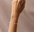 Classic Silver Jewelry Multi Pearls 5-6mm Real Freshwater Pearl Bracelet Wedding Jewelry