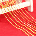 24K Gold Plated Brass Copper Dubai Gold Jewelry Snake Twist Chain Gold Necklace for Women
