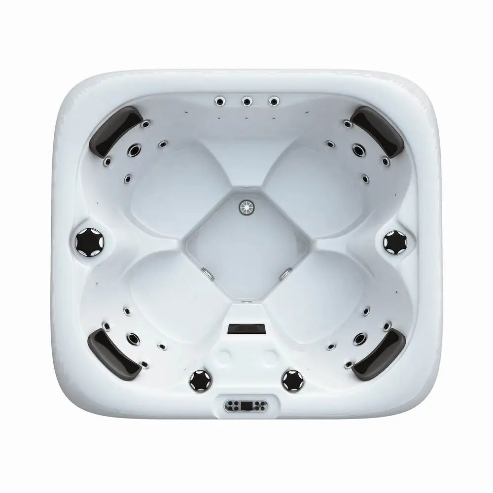 ODM Jacuzzis Outdoor Hot Tub White Long Modern Relax Spa Massage with Led Screen Balboa Computer Control System Whirlpool Spa