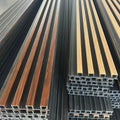 Good Price Wooden Grain PVC Coated Black Wall Panel Waterproof Interior Wall Decoration PVC Interior Louvers Board