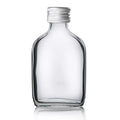 20ml 25ml 50ml Mini Rum Glass Bottles High Clear Beverage Bottles With Aluminum Lid for Vodka Whisky