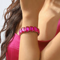 2023 New Arrival Fashion Jewelry Bridal Wedding Gifts Women Crystal Gemstone Luxury Bracelets for Women Elastic Bangle Bracelets