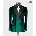 New Arrival Men Suits Black Trim Patchwork Costume Homme Tuxedos Groom Wedding Prom Blazer Sets 2 Piece Tailored Jacket+Pant