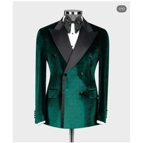 New Arrival Men Suits Black Trim Patchwork Costume Homme Tuxedos Groom Wedding Prom Blazer Sets 2 Piece Tailored Jacket+Pant