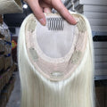 Wholesale Factory Supplier Jewish Hair Toupee for Women 100% Real Human Indian Hair Extensions 16" Instagram Popular
