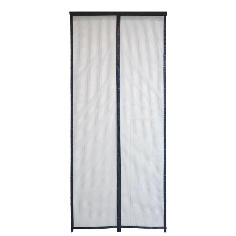 Modern Magnetic Polyester Mosquito Net Summer Punch-free Fly Screen Reinforced Durable Door Curtains Automatic Closed Black Mesh