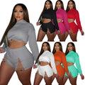 Plus Size 2 Piece Women Short Sets Clothing Women Sweatsuit Set Tracksuit Hoodie Blank Women's Active Wear Sets 2022