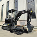 Koop Engine Mini Excavator Machine Free Shipping Farm Crawler Digger Mini Bagger for Basic Demolition & Landscaping
