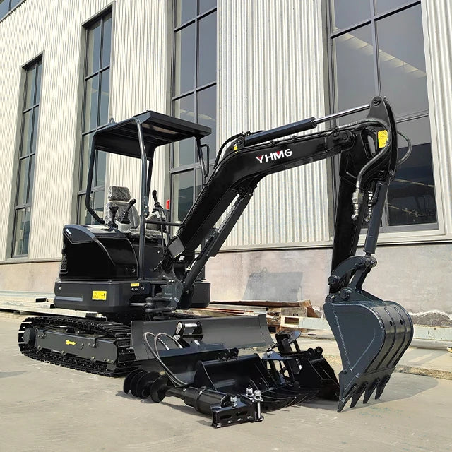 Koop Engine Mini Excavator Machine Free Shipping Farm Crawler Digger Mini Bagger for Basic Demolition & Landscaping