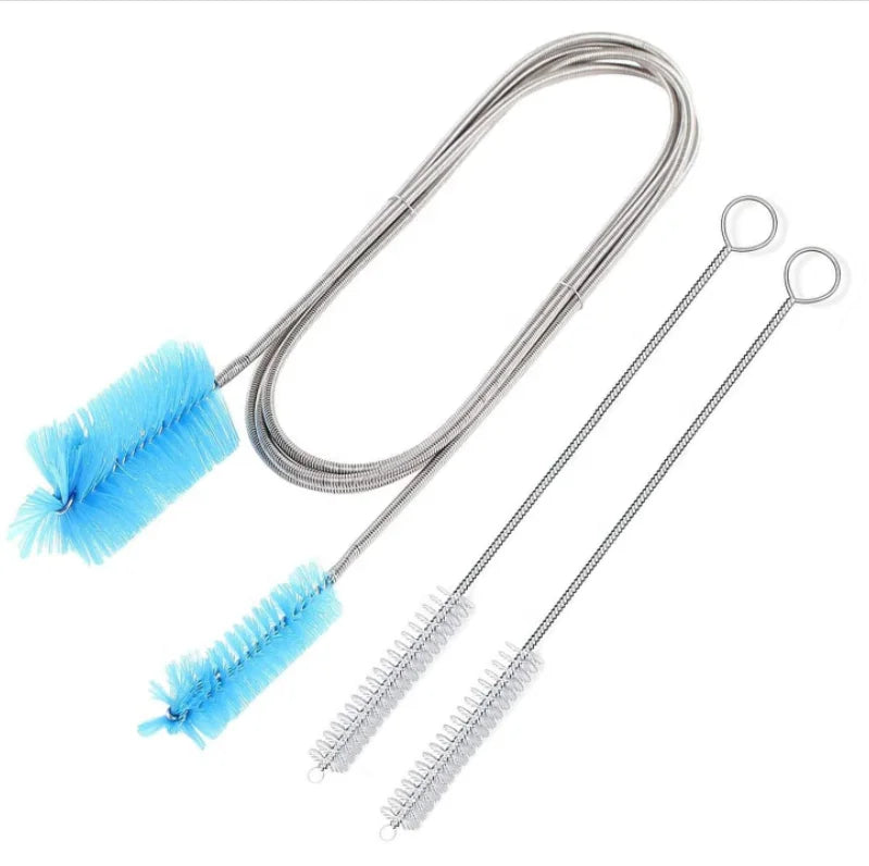 Soft Pipe Cleaning Brush Dual-ended Nylon Drainage Cleaner Hair Blockage Remover Aquarium Accessories Tube Brushes