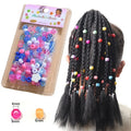 130pcs/box 6x9mm Acrylic Big Hole Pony Beads Fashion Hair Beads for Braids Kids Craft DIY Bracelet Accessories Necklace