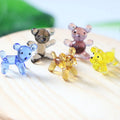 Wholesale Mixed Styles Miniature Mini Handmade Murano Glass Figures Figurine Ornament for Decoration